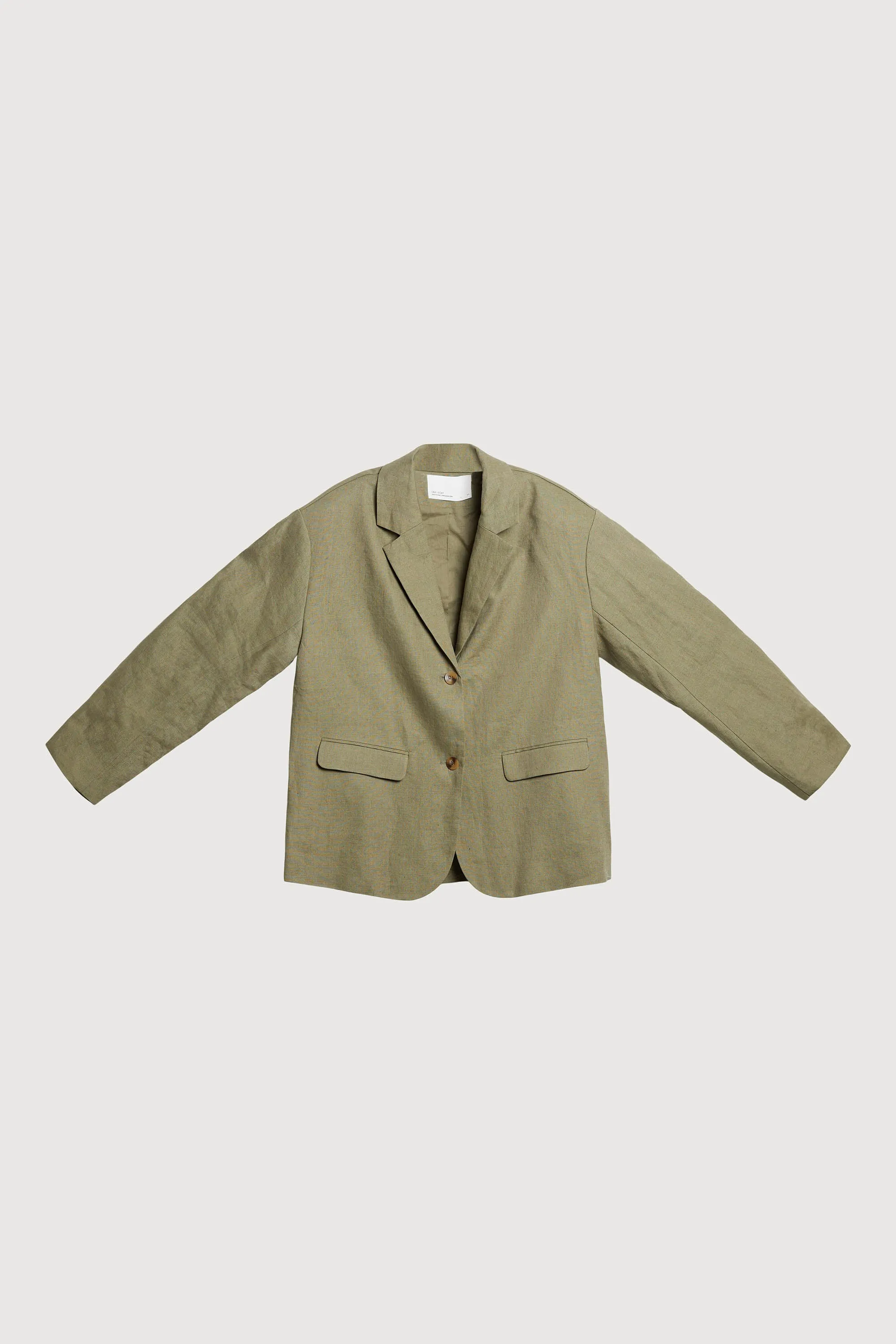 100% LINEN RELAXED FIT BLAZER