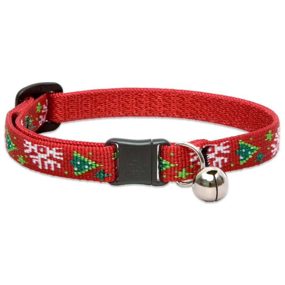 1/2" Lupine Christmas Cheer Cat Collar w/ Bell, 8"