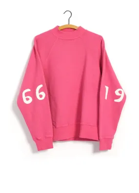 1966 FLEECE | Raglan Mock Neck Sweater | Pink