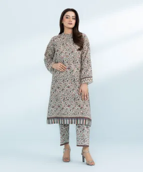 2 Piece- Embroidered Khaddar Suit