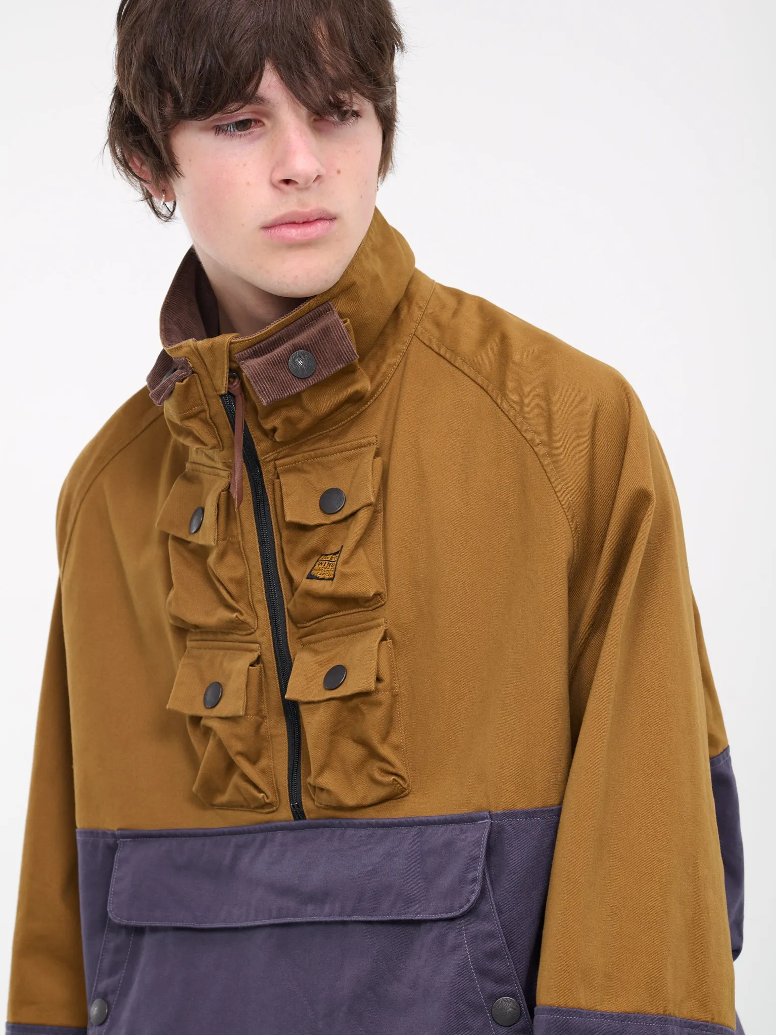 2-Tone Chino Nickle 6 Anorak (K2310LJ092-CNV-CAMEL-NAVY)