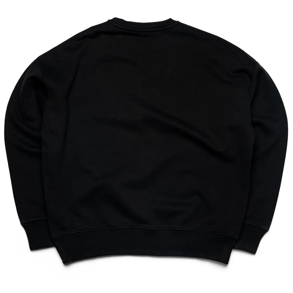 424 Embroidered Crewneck - Black