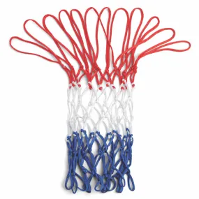 4mm Economy Basketball Net - Red/White/Blue