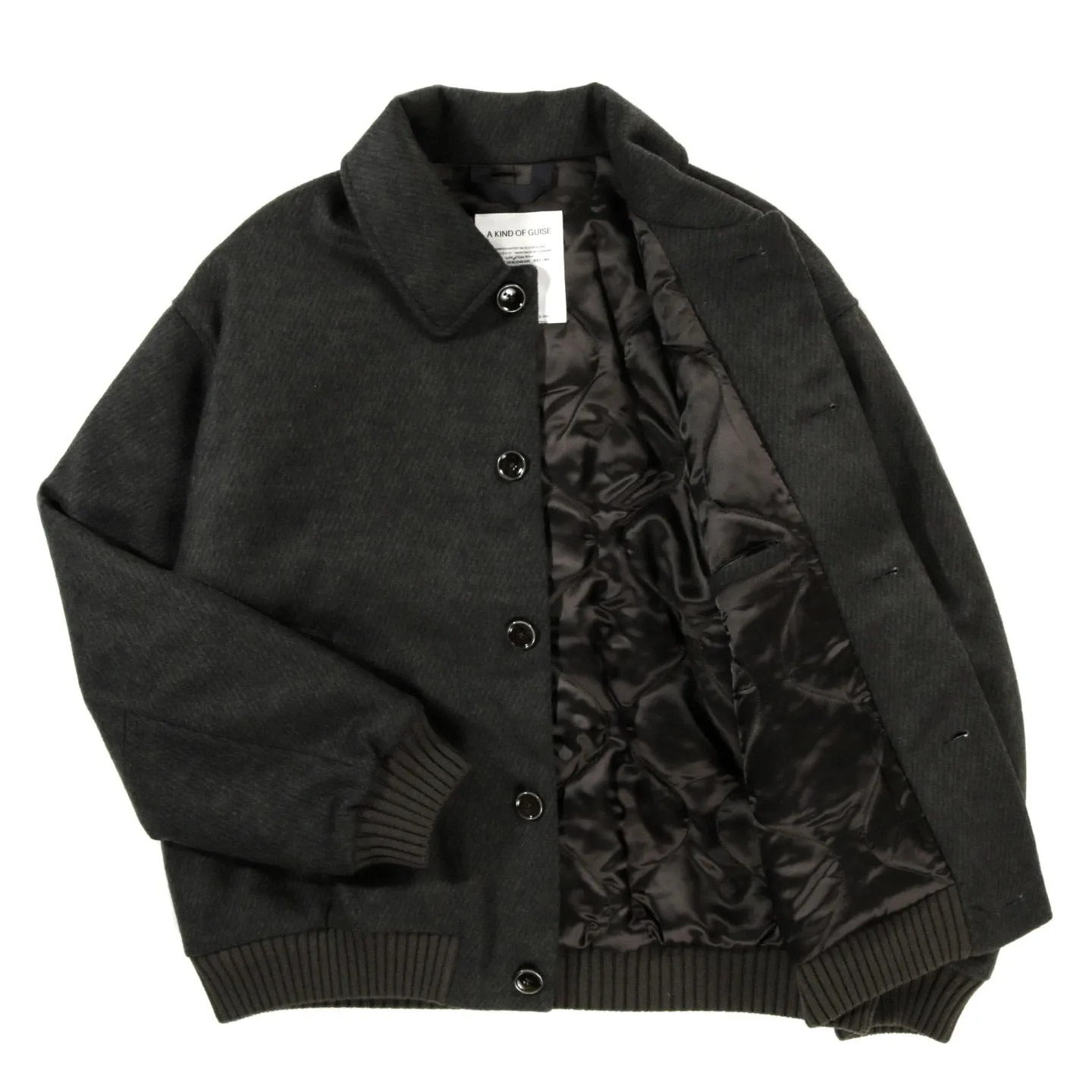 A KIND OF GUISE BOMBON BOMBER JACKET DEEP GREEN