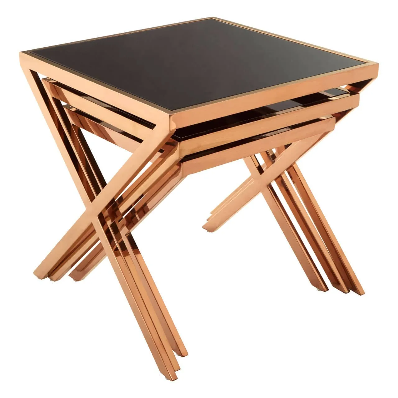 Ackley Rose Gold Nesting Tables