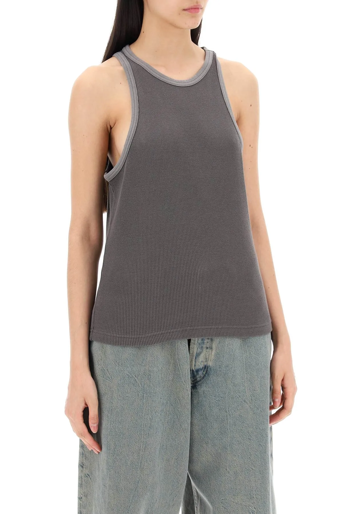 ACNE STUDIOS cotton waffle tank top