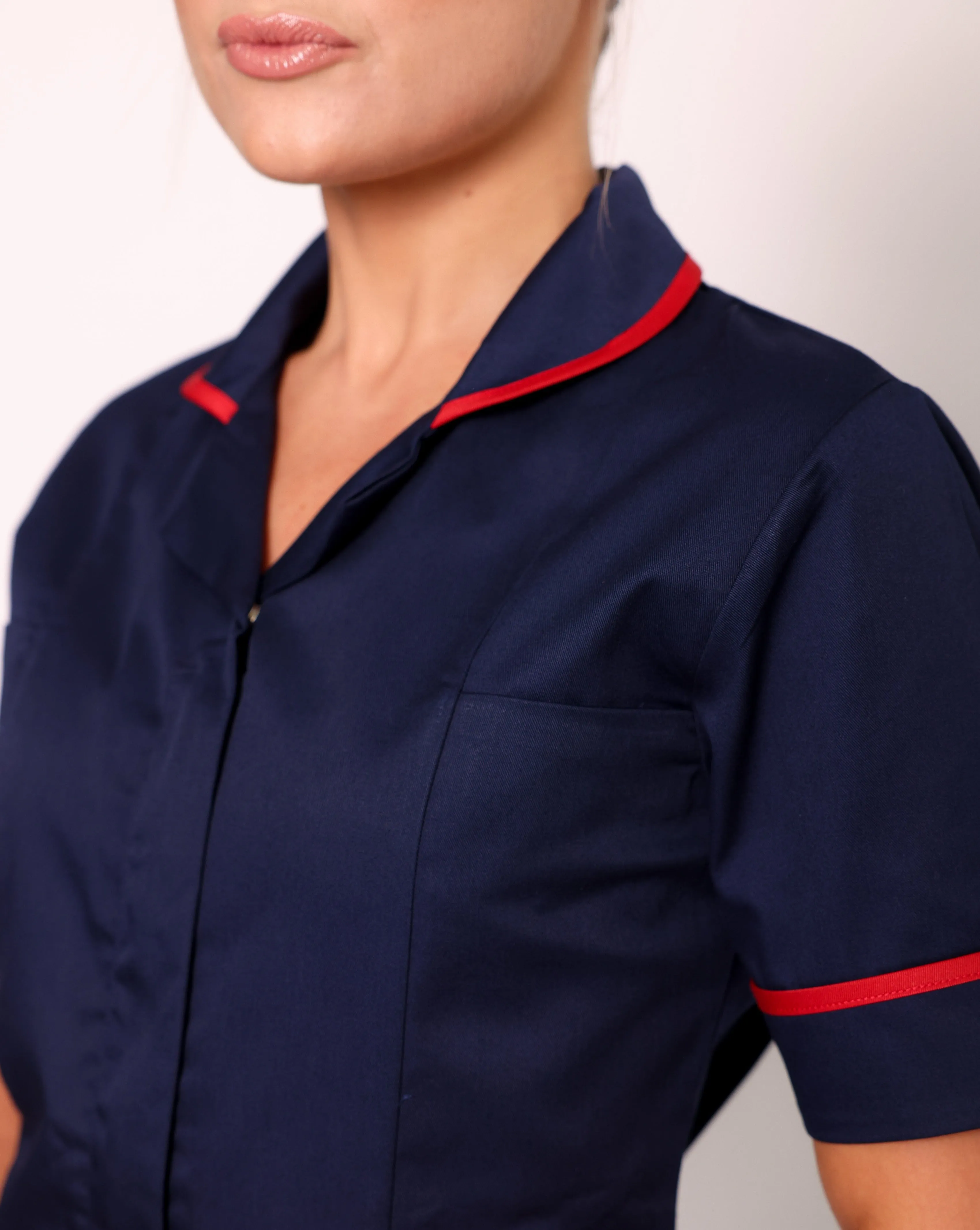 Alcott Ladies Healthcare Tunic - Navy / Red