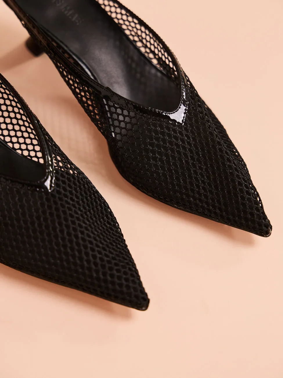 Alias Mae Gomez Heel in Black Mesh