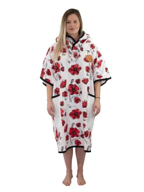 All-In Ladies T Poncho Coquelicot ECRU Surf Poncho