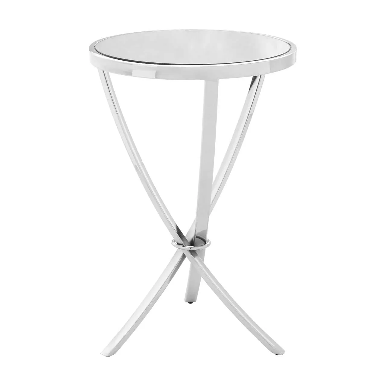 Allure Chrome Pinched Side Table