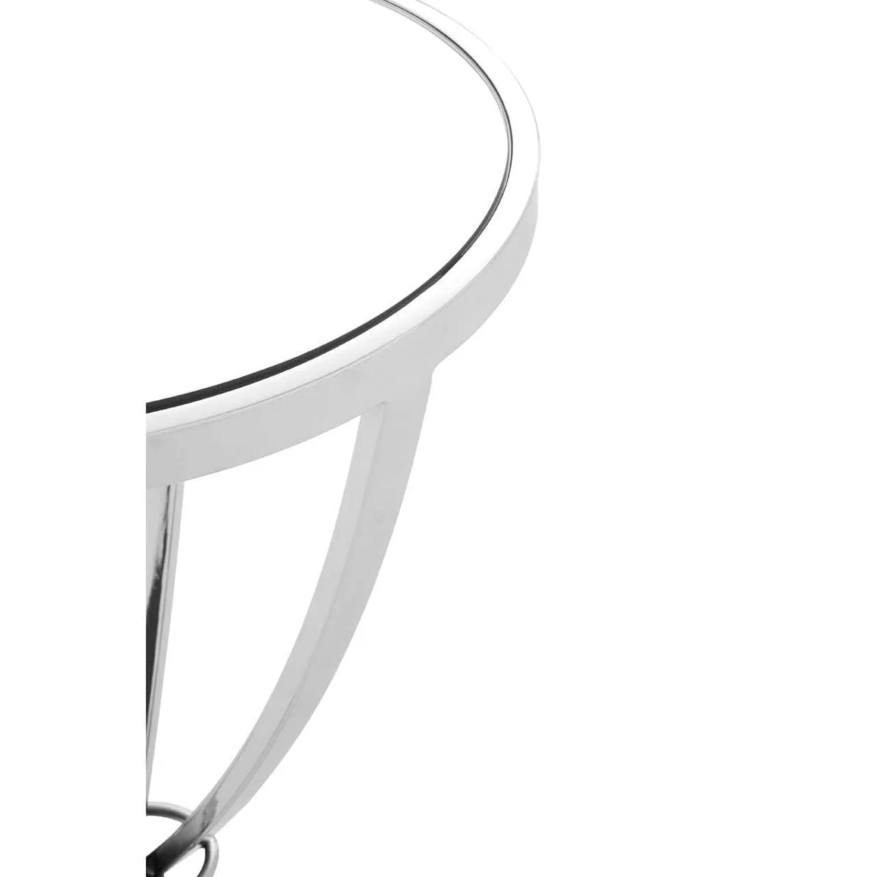 Allure Chrome Pinched Side Table