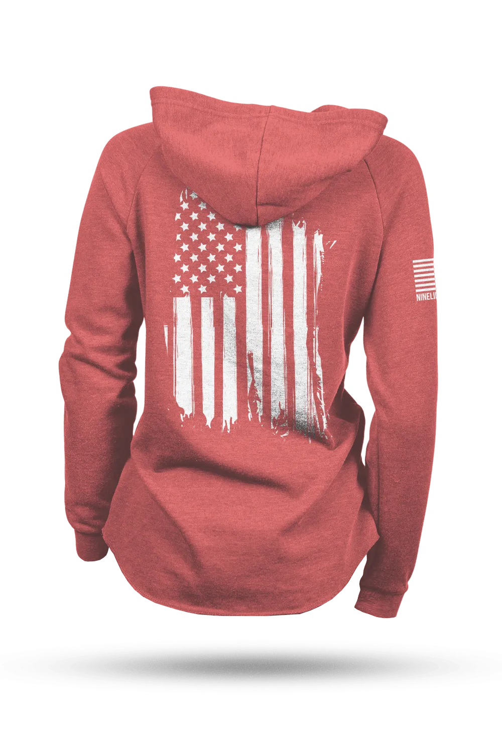 America - Lightweight Women's V-Neck Hoodie