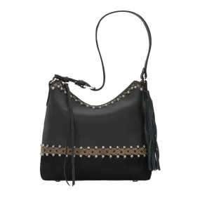 American West Wild Horses Zip Top Shoulder Bag Style 1038381