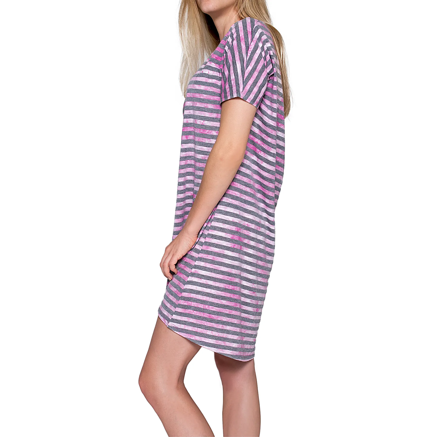 Artire Stripe Nightshirt - Rose