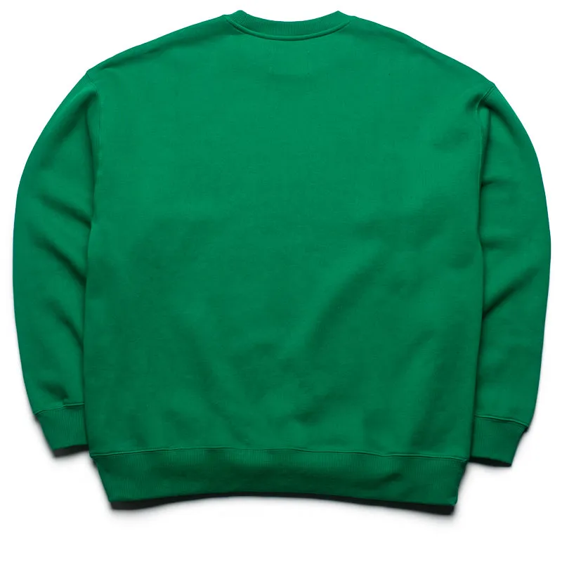 Awake NY Spire Logo Embroidered Crewneck - Green