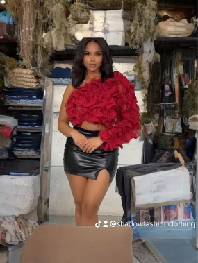 bad and boujee ruffle tops