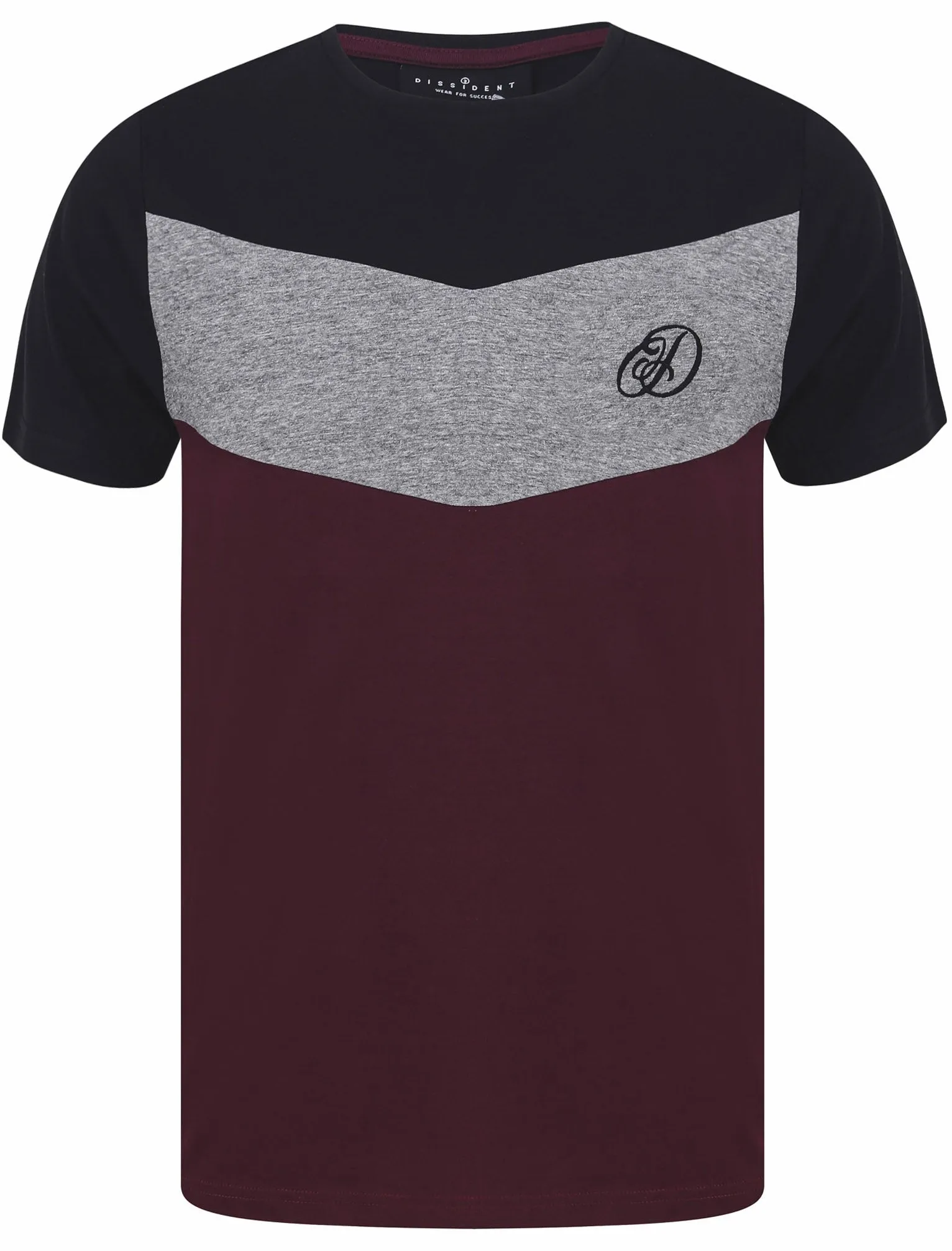 Baller Colour Block Cotton Jersey T-Shirt in Black - Dissident