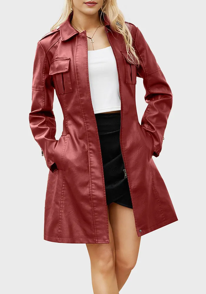 Belted Leather Jacket