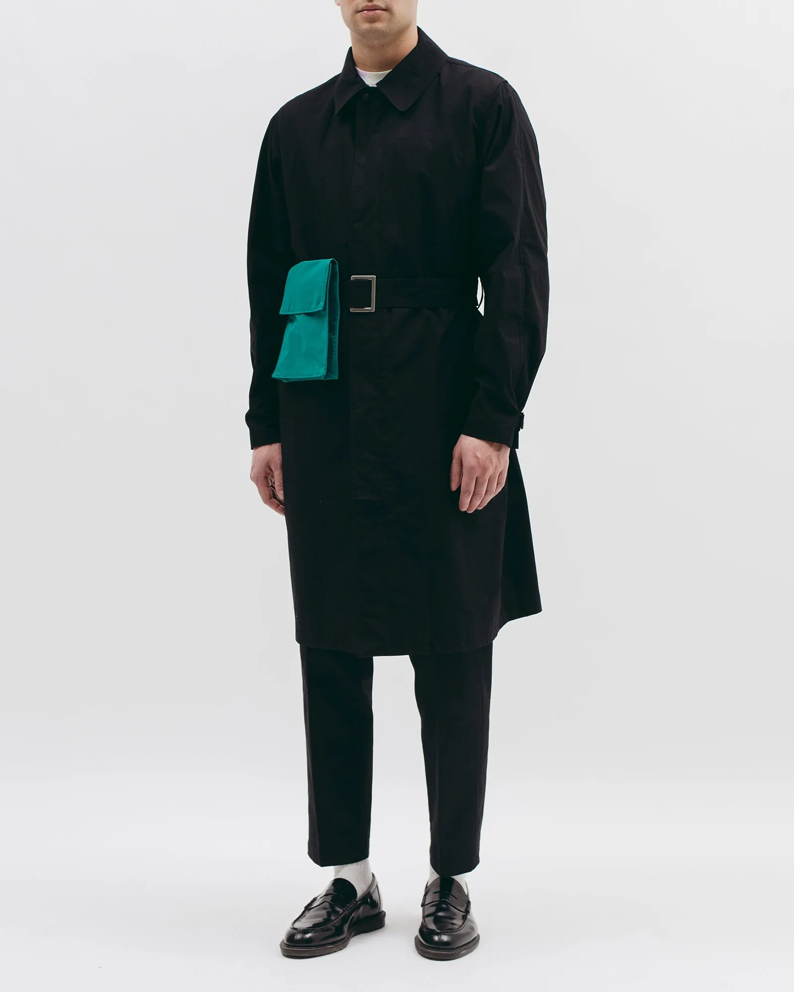 Belted Overcoat - Black