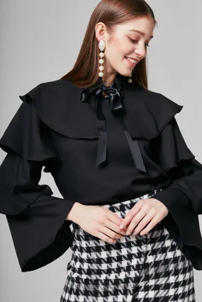 Bianca Tiered-Sleeve Blouse