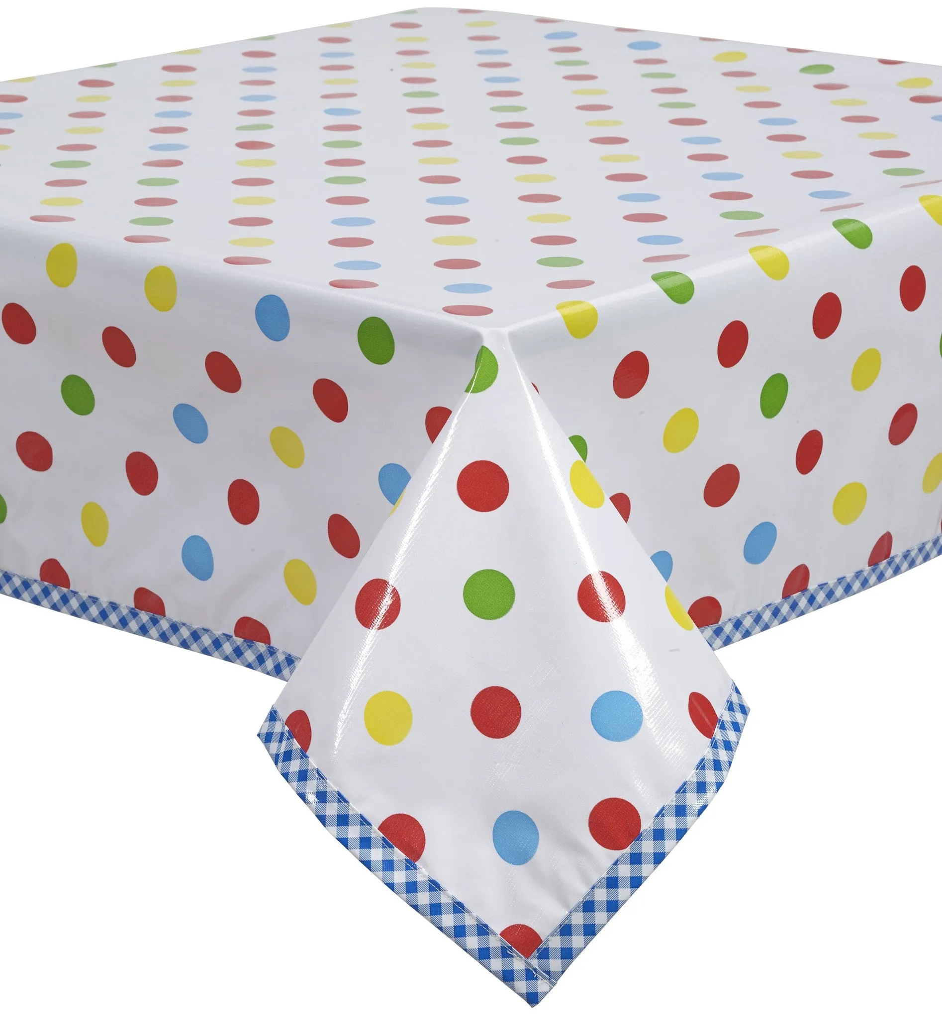 Big Dot Red Oilcloth Tablecloths