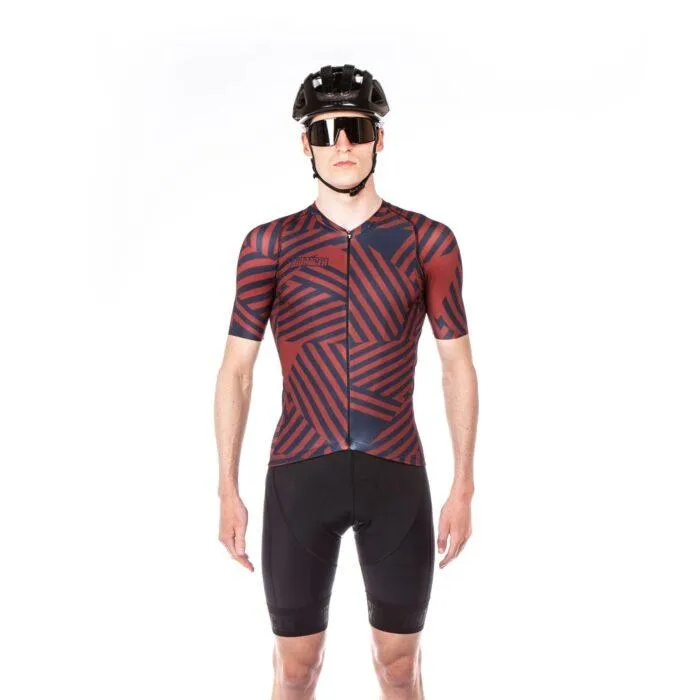 Bioracer Spitfire Mens Cycling Jersey (Don Dazzle/Navy Bordeaux)