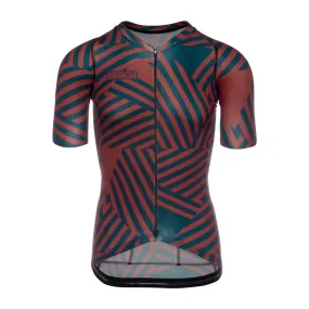 Bioracer Spitfire Mens Cycling Jersey (Don Dazzle/Navy Bordeaux)