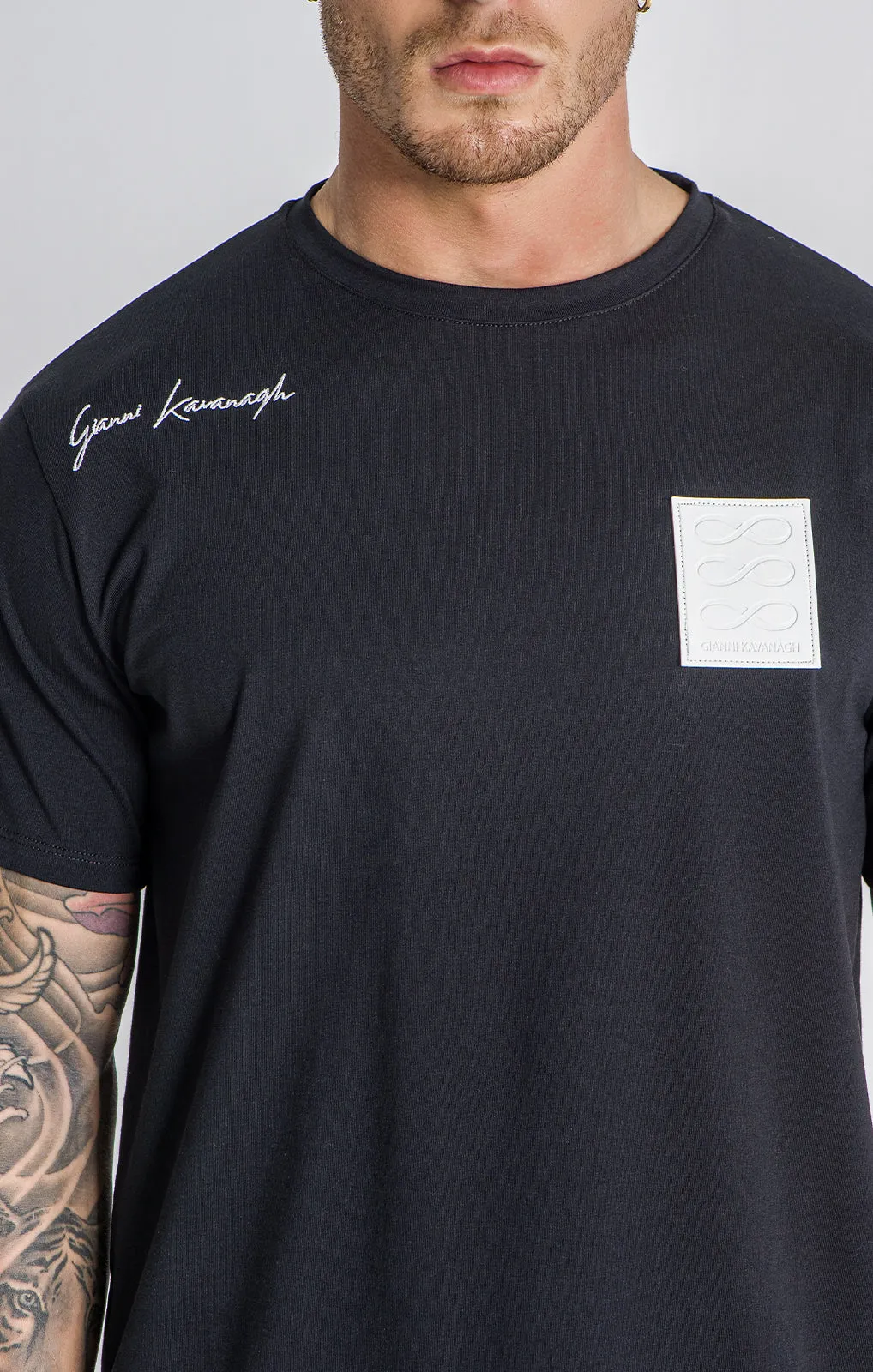 Black Block Tee