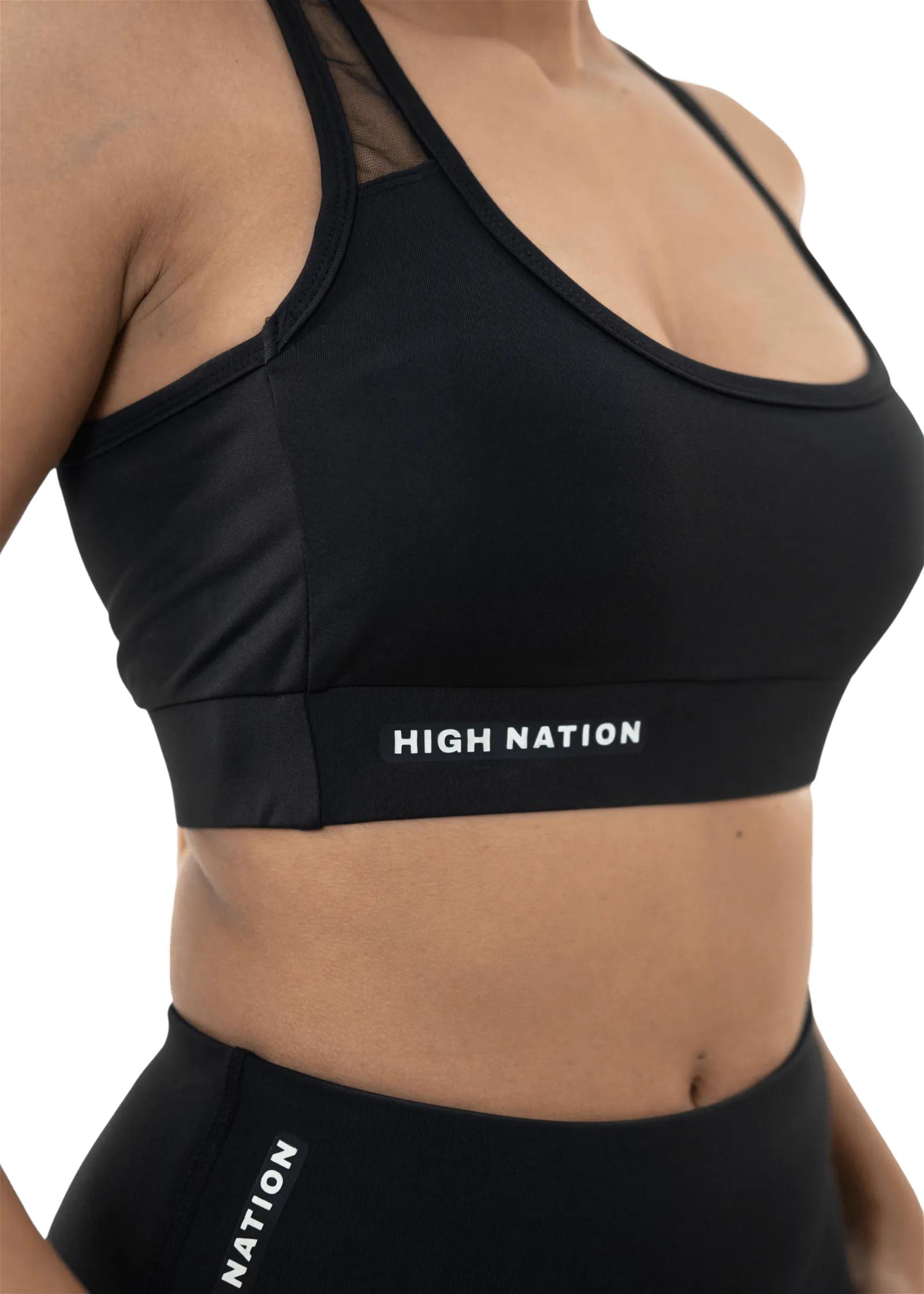 Black Sports Bra-Capri Pant Co-Ord Set