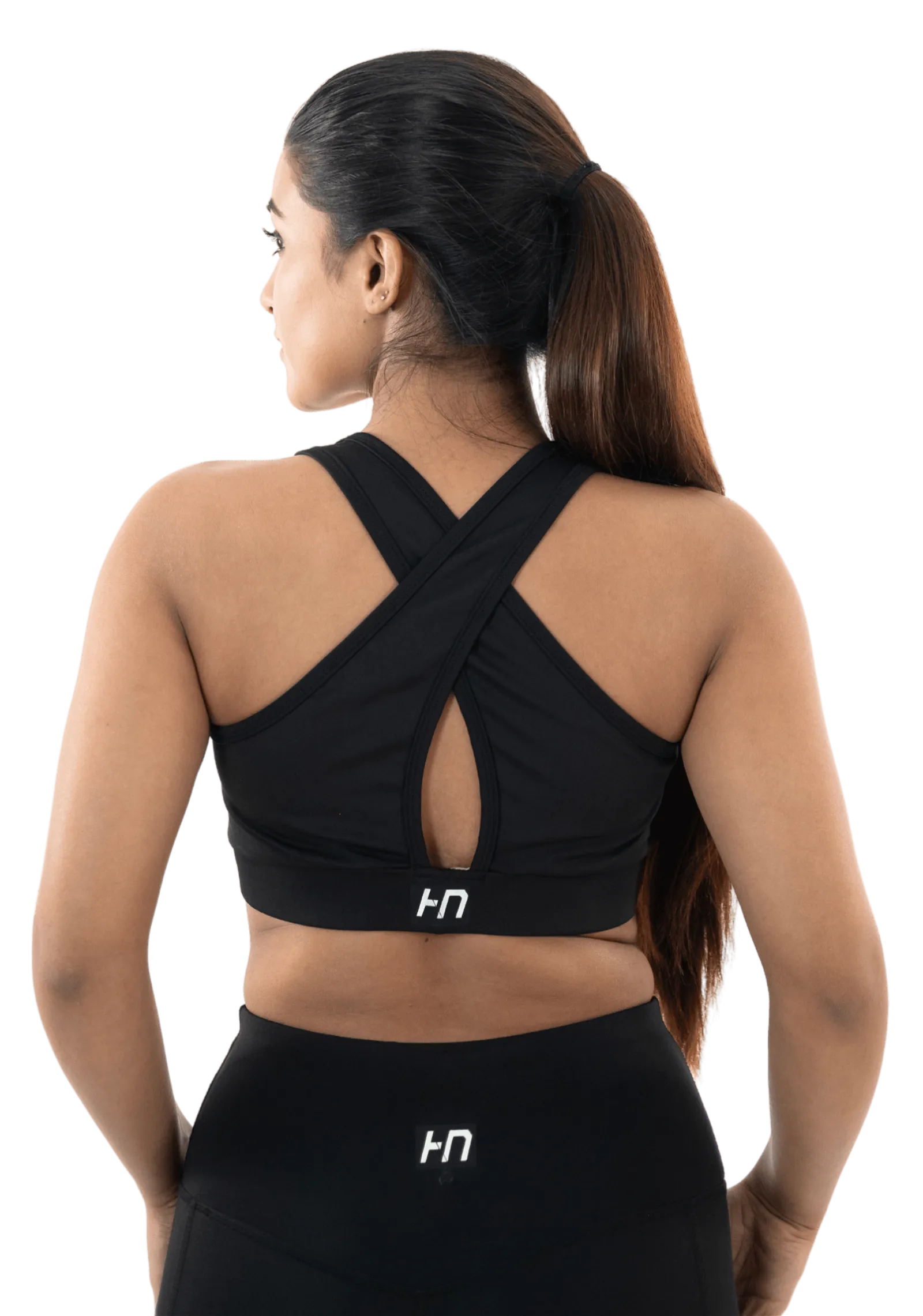 Black Sports Bra-Capri Pant Co-Ord Set