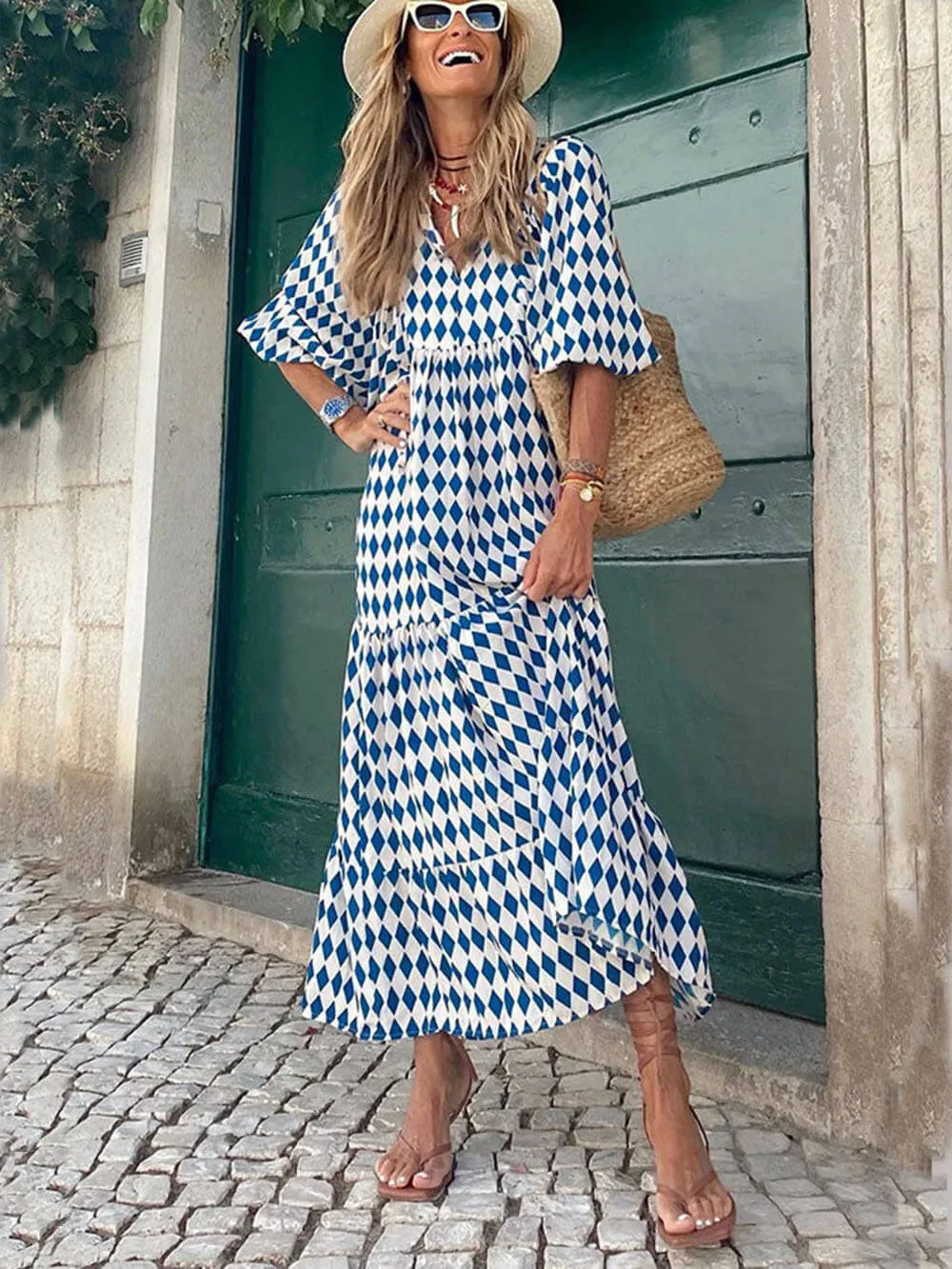 Bohemian Printed Stylish Maxi Dress