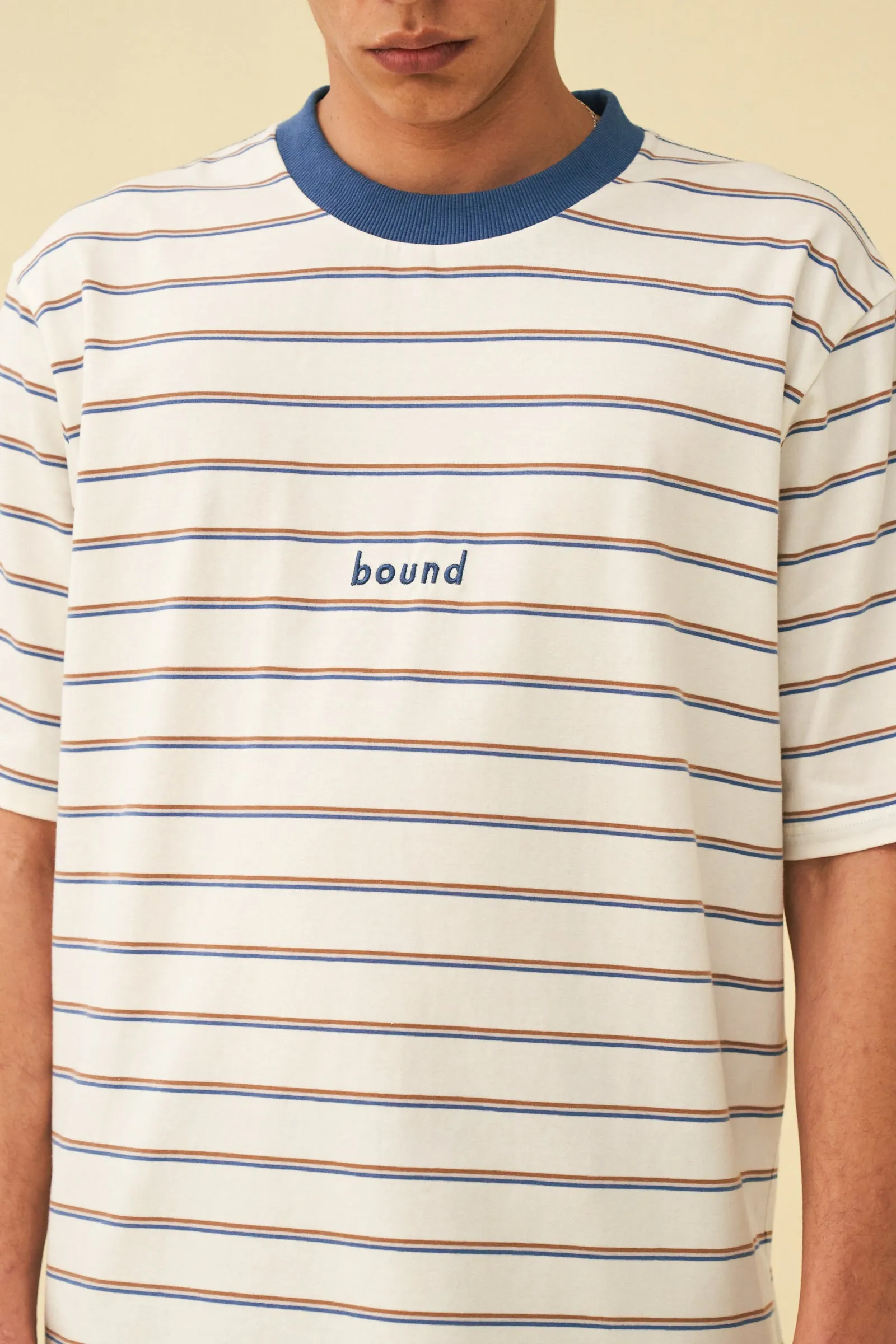 bound 'White Stripe' Tee