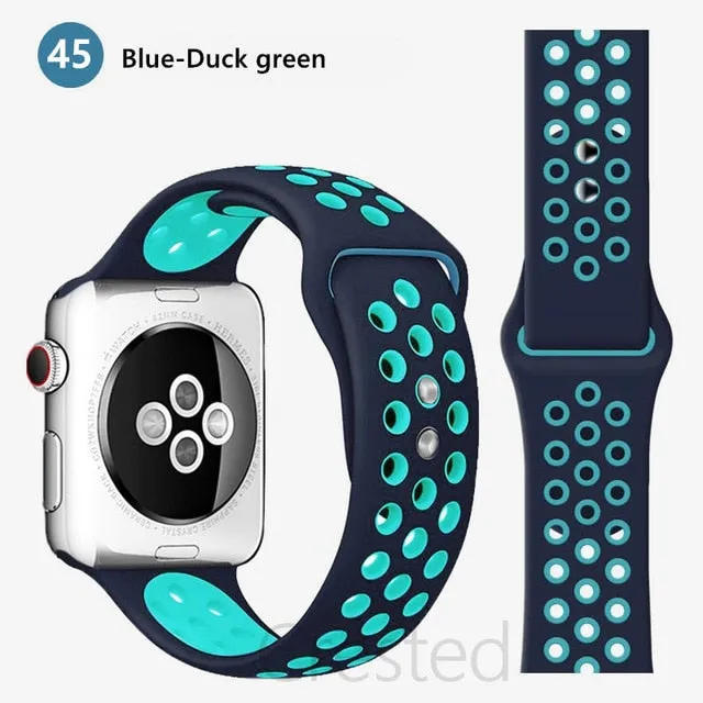 Breathable Silicone Strap For Apple Watch