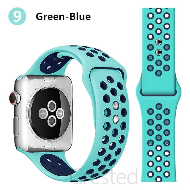 Breathable Silicone Strap For Apple Watch