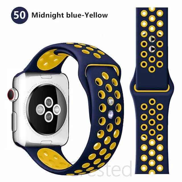 Breathable Silicone Strap For Apple Watch