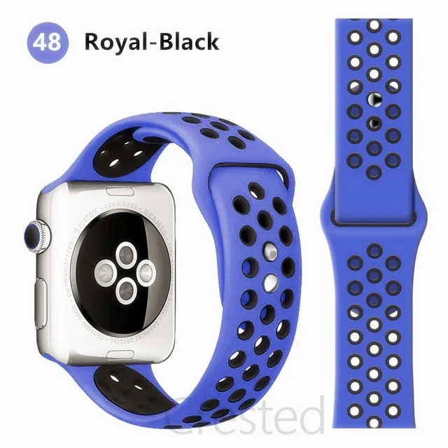 Breathable Silicone Strap For Apple Watch