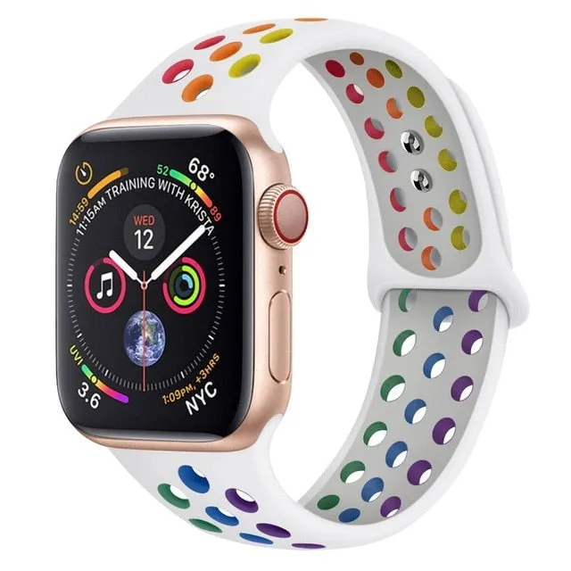 Breathable Silicone Strap For Apple Watch