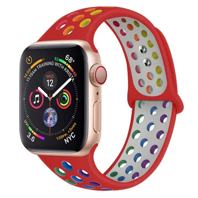 Breathable Silicone Strap For Apple Watch