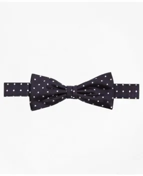 Brooks Brothers Boys Dot Pre-Tied Bow Tie Navy