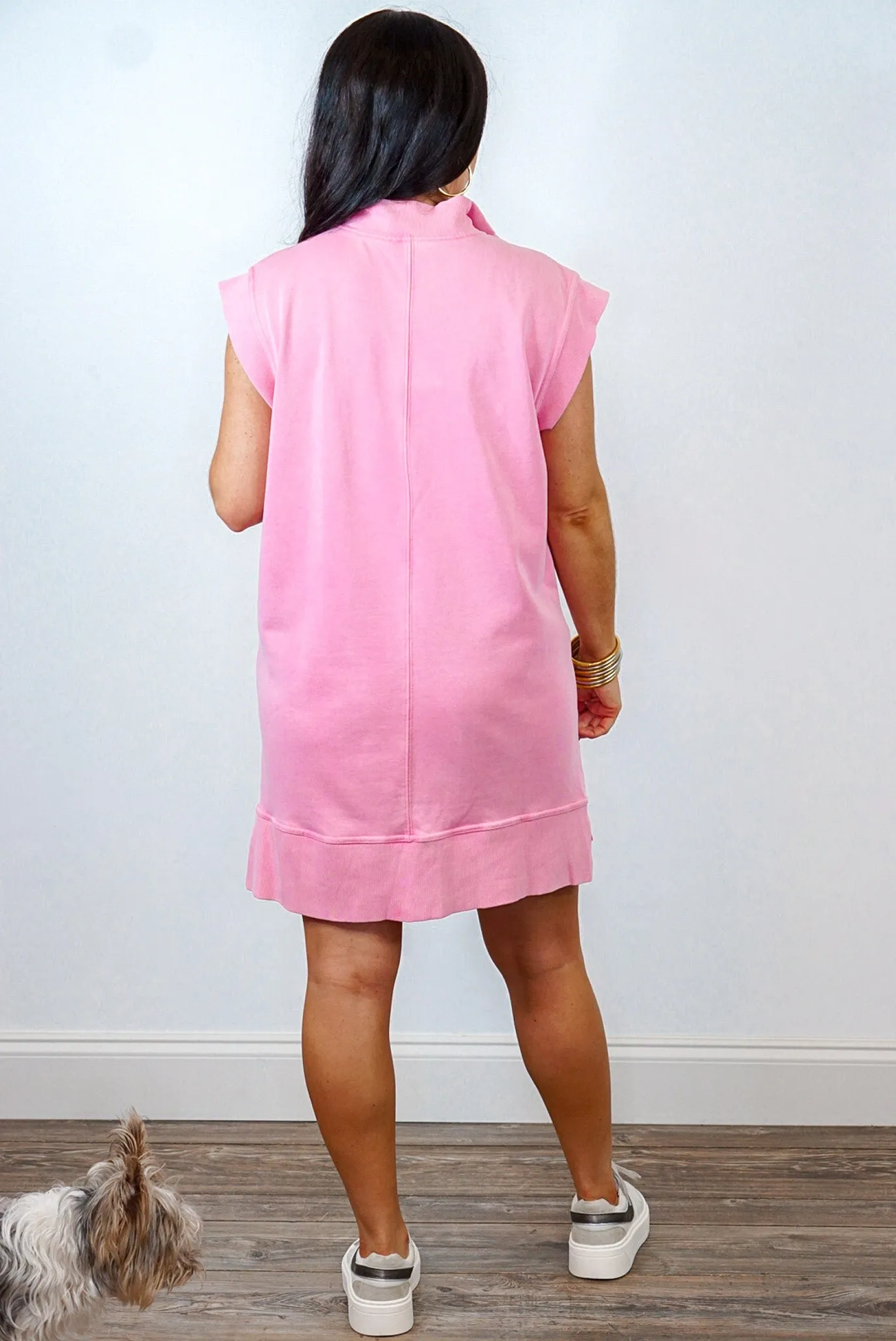 Casual Darling Pink Tunic Dress