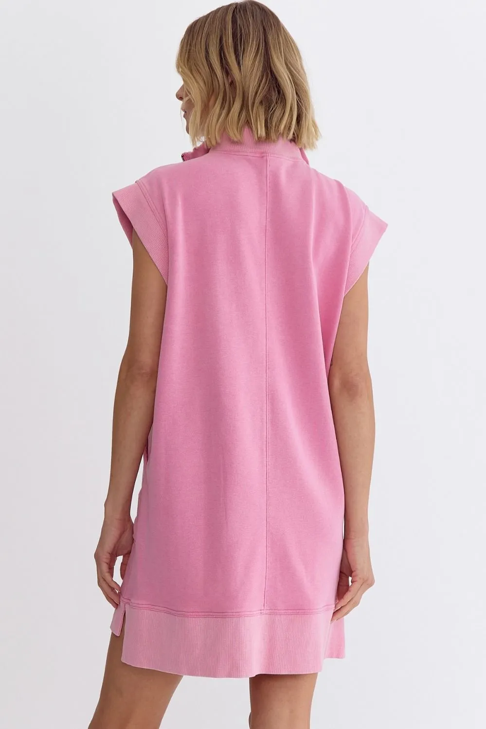 Casual Darling Pink Tunic Dress