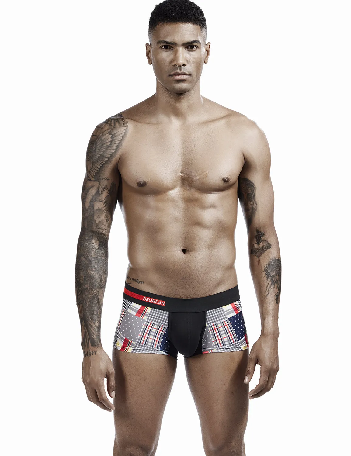 Checkered & Dot Boxer Brief 00207