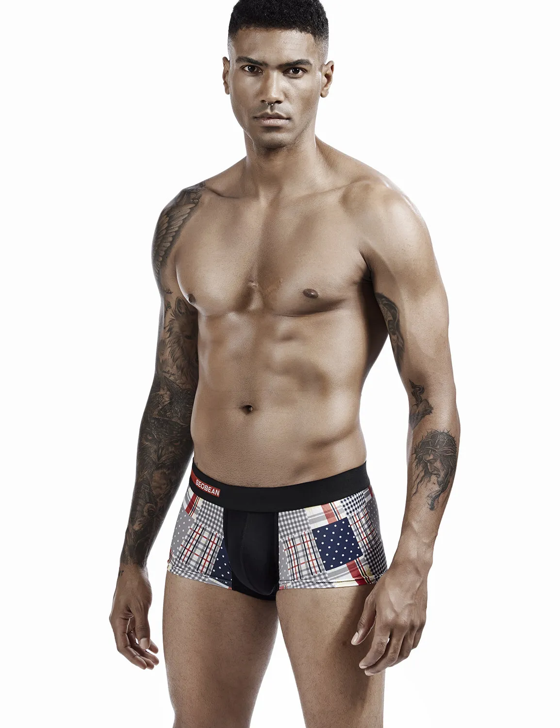 Checkered & Dot Boxer Brief 00207