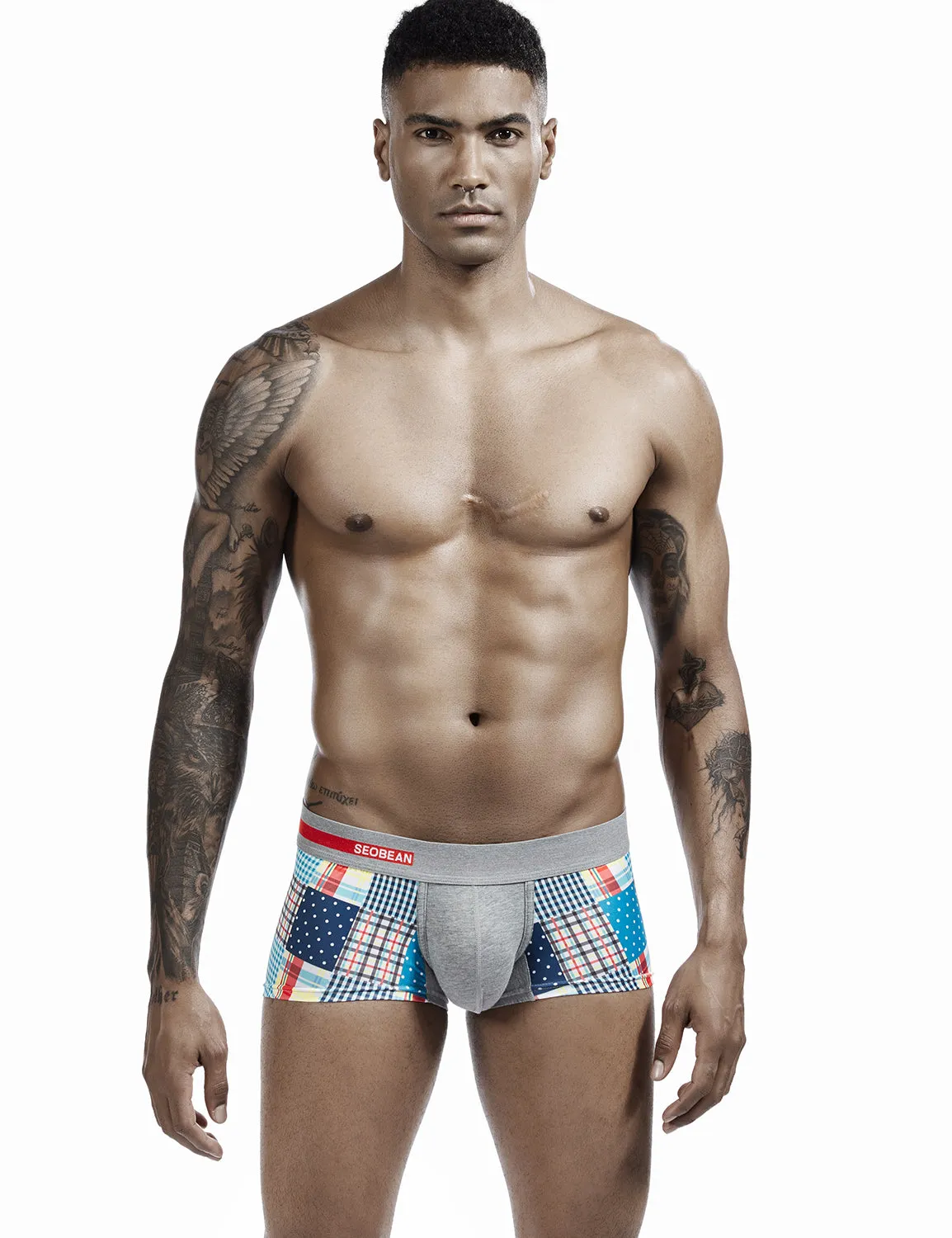 Checkered & Dot Boxer Brief 00207