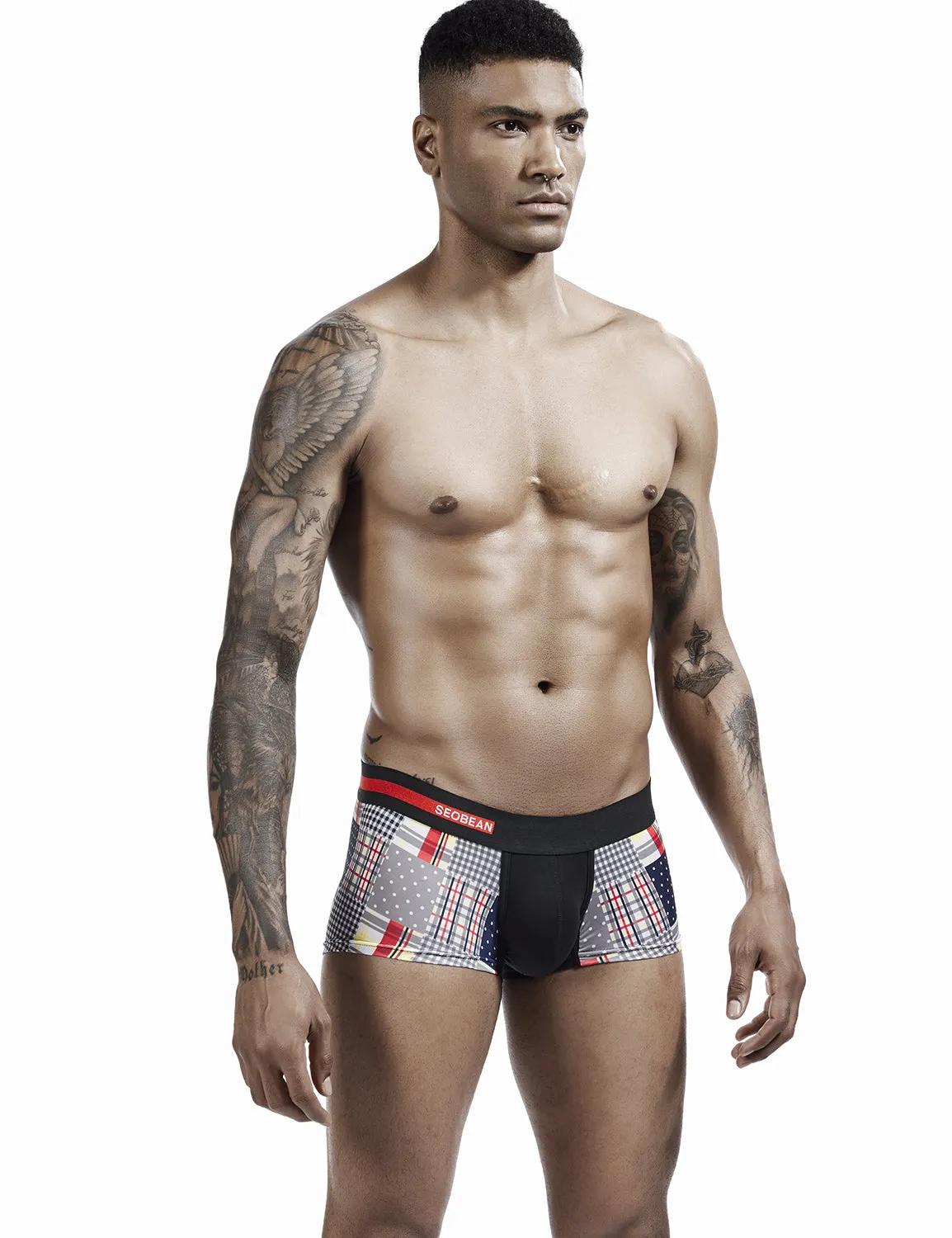 Checkered & Dot Boxer Brief 00207