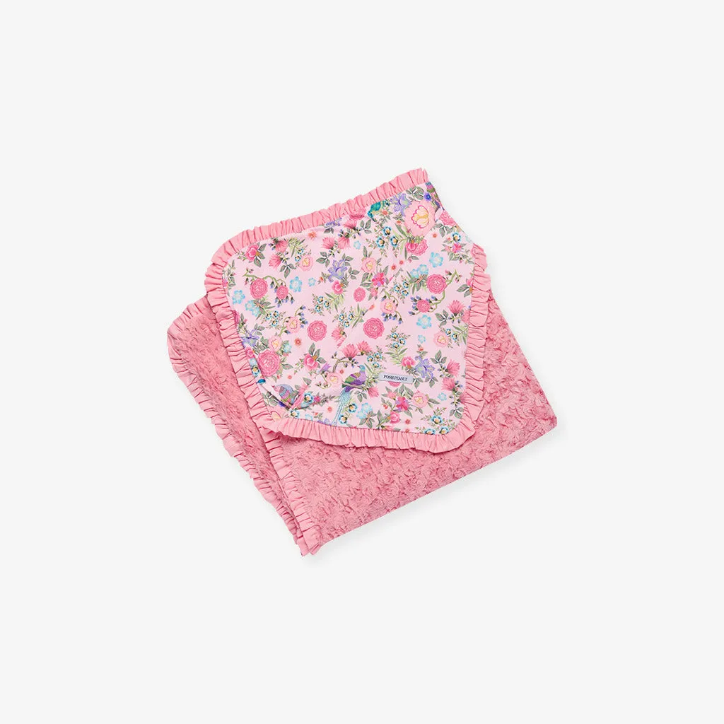 Christine Minky Ruffled Luxette Patoo® Blanket