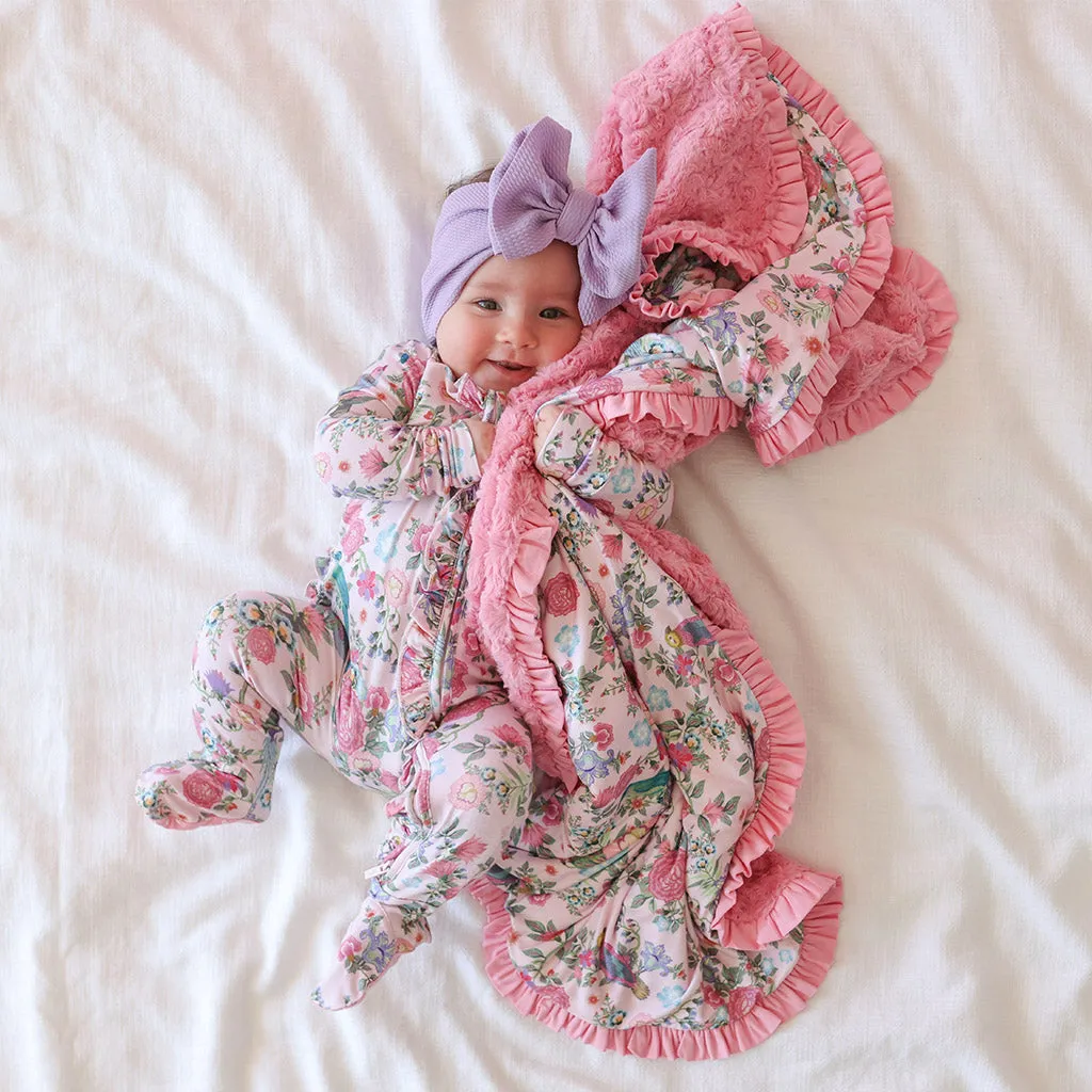 Christine Minky Ruffled Luxette Patoo® Blanket