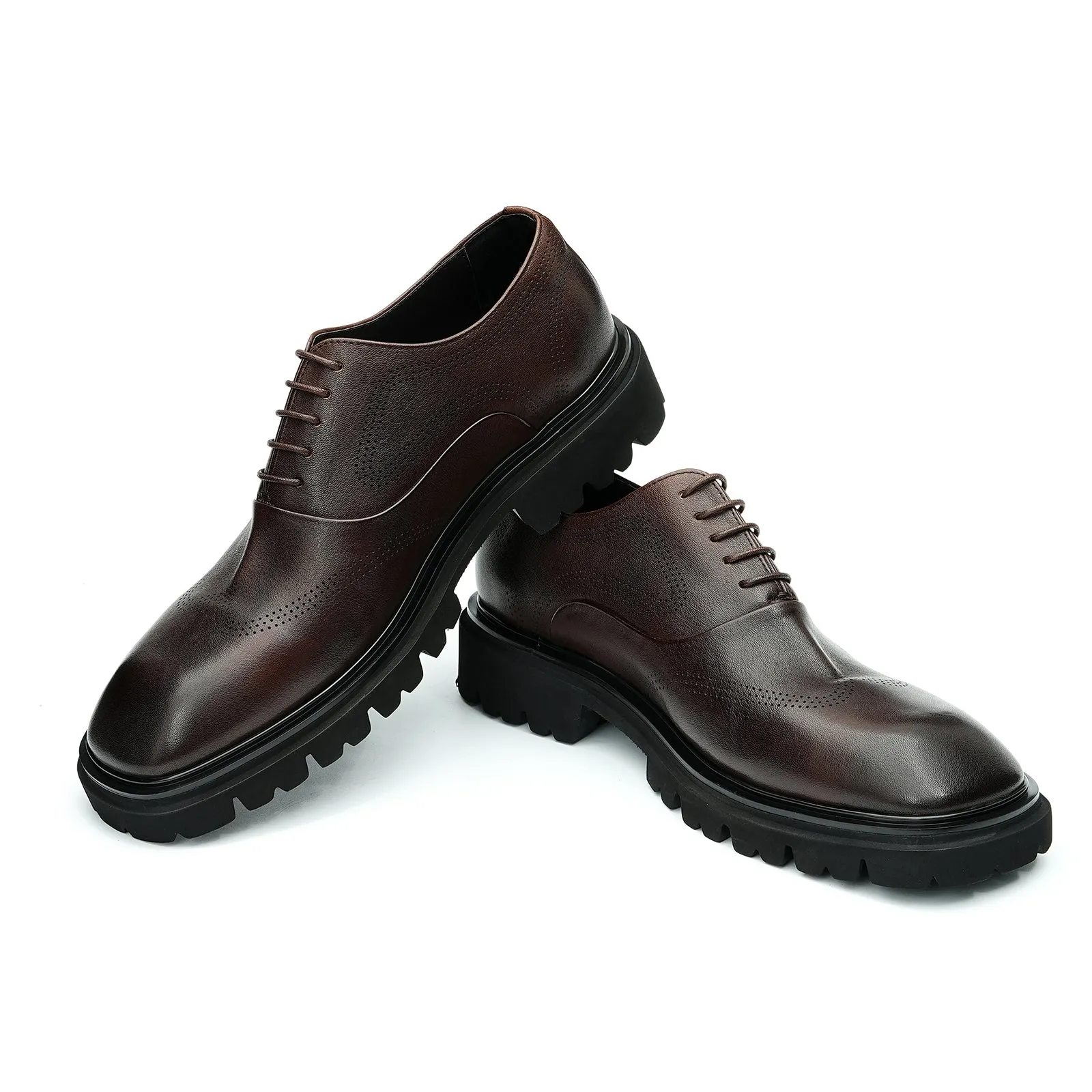 Chunky sole oxford shoes