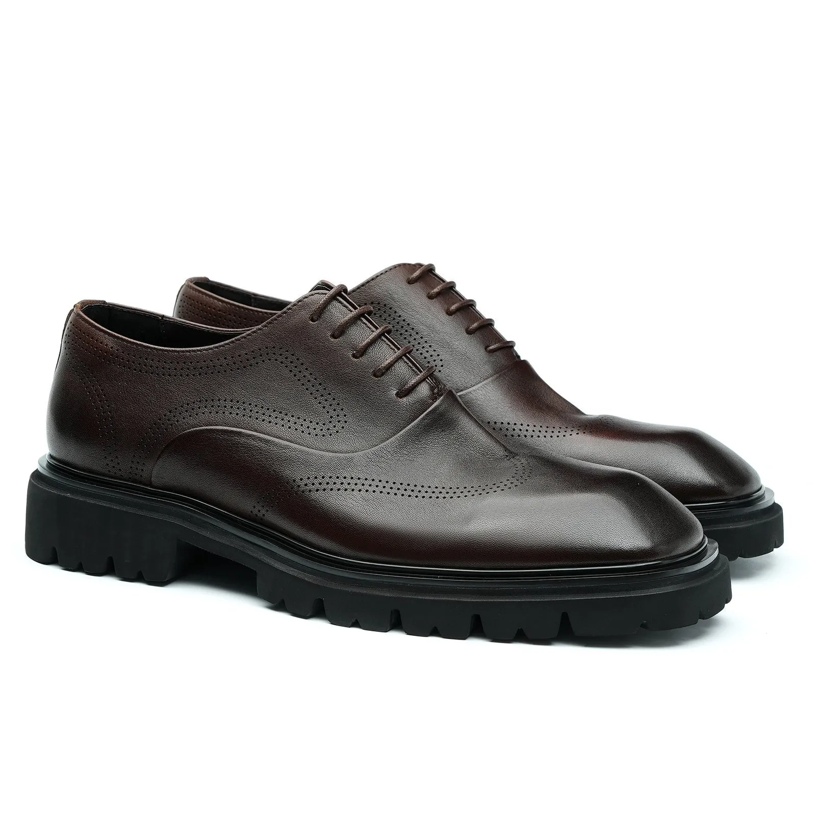 Chunky sole oxford shoes