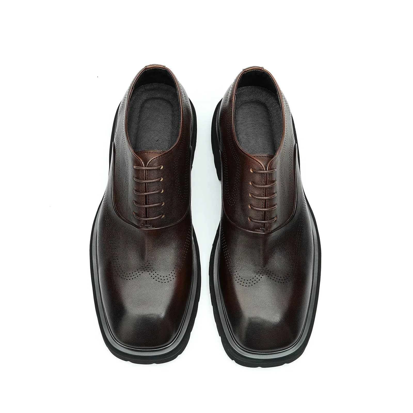 Chunky sole oxford shoes